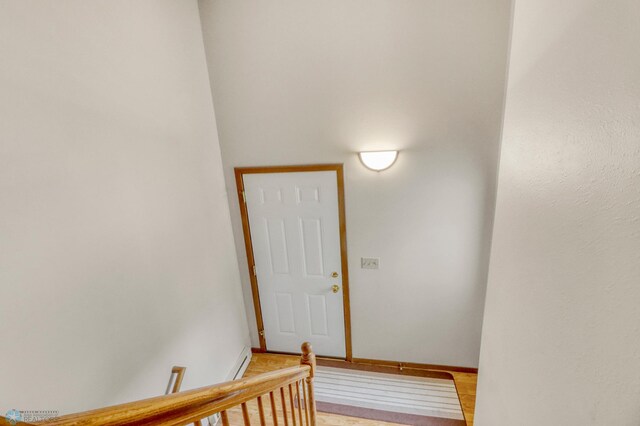 2744 32nd St S, Moorhead, MN 56560 - entrance foyer featuring light wood-style floors and baseboards