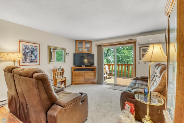 2744 32nd St S, Moorhead, MN 56560 - living area with a wall mounted air conditioner and carpet floors