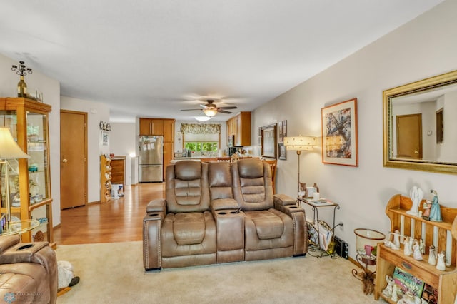2744 32nd St S, Moorhead, MN 56560 - living room with ceiling fan