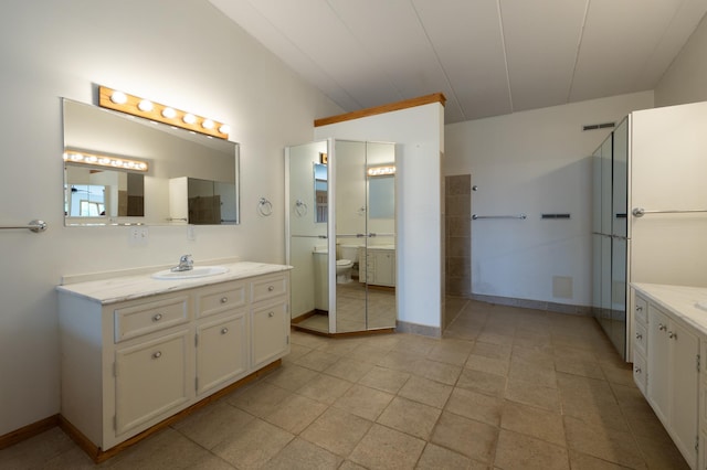 21555 699th St, Wabasha, MN 55981 - full bath featuring vanity and tile patterned floors