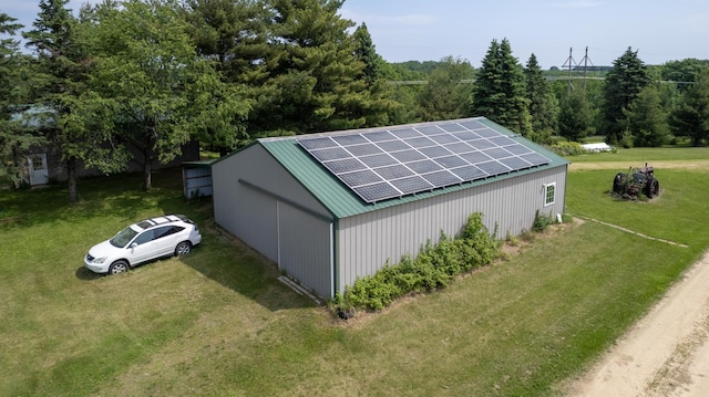 21555 699th St, Wabasha, MN 55981 - view of outdoor structure featuring solar panels