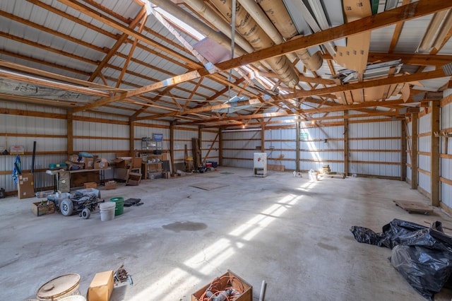 21555 699th St, Wabasha, MN 55981 - garage with metal wall