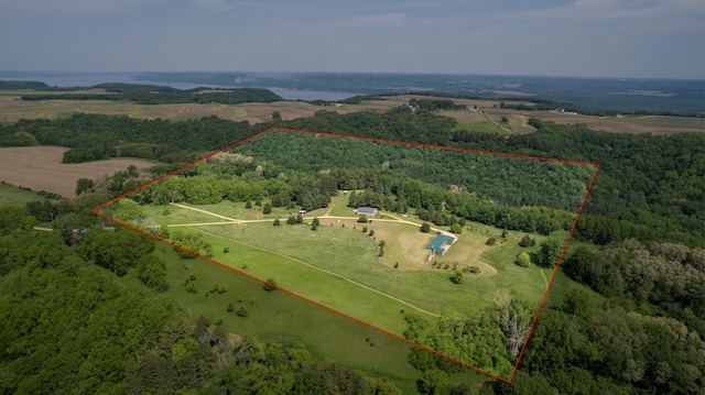 21555 699th St, Wabasha, MN 55981 - view of rural area with property parcel outlined