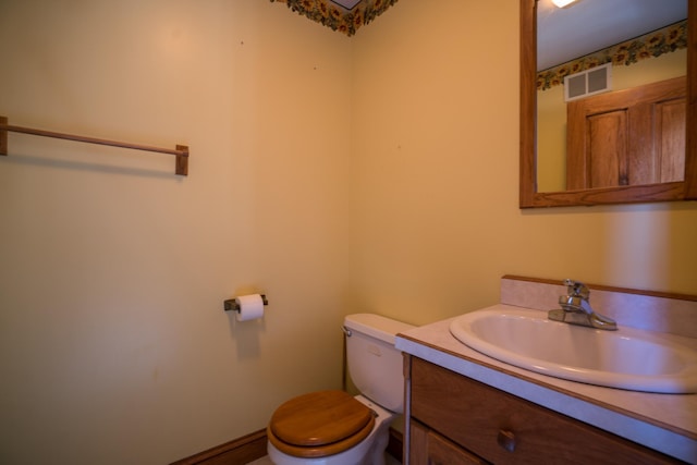 1757 325th Ave, West Sweden Twp, WI 54837 - half bathroom featuring toilet and vanity