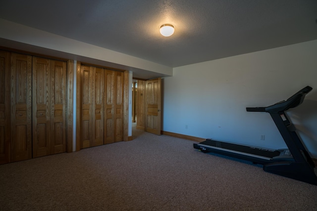 1757 325th Ave, West Sweden Twp, WI 54837 - workout room with carpet floors and baseboards