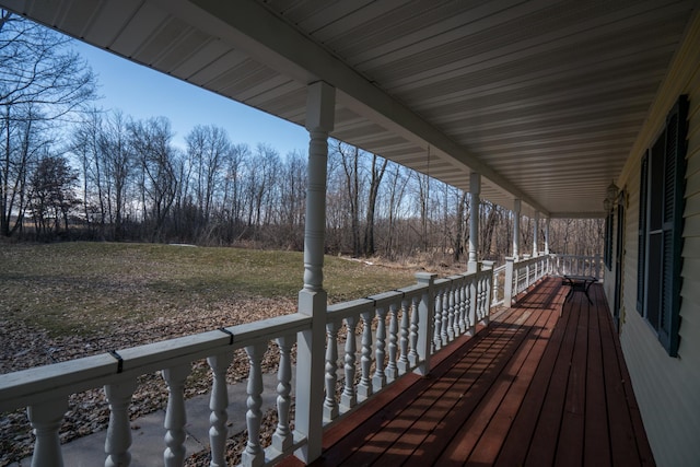 1757 325th Ave, West Sweden Twp, WI 54837 - view of wooden porch