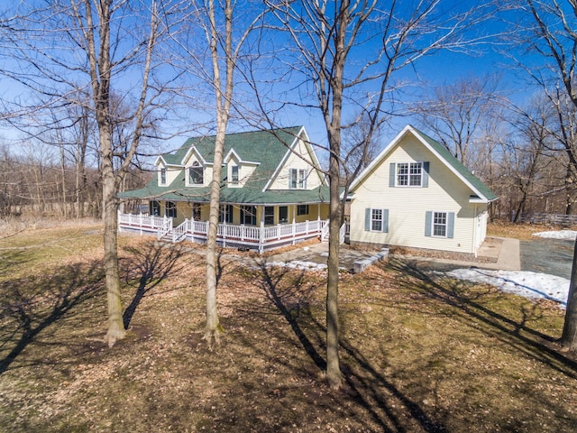 1757 325th Ave, West Sweden Twp, WI 54837 - back of property with a porch