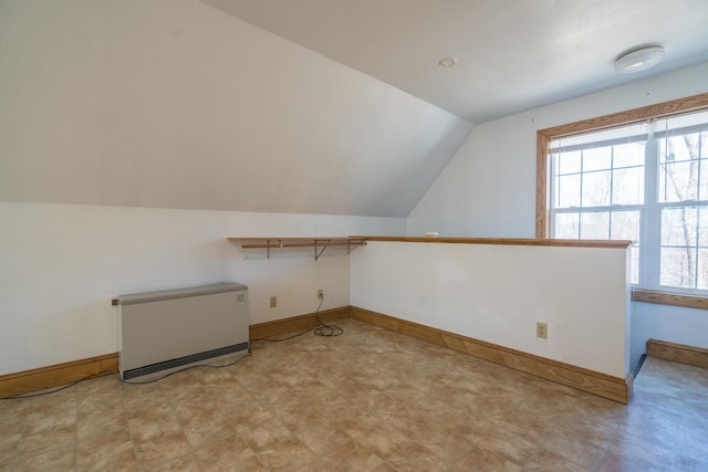 1757 325th Ave, West Sweden Twp, WI 54837 - additional living space featuring lofted ceiling and light floors