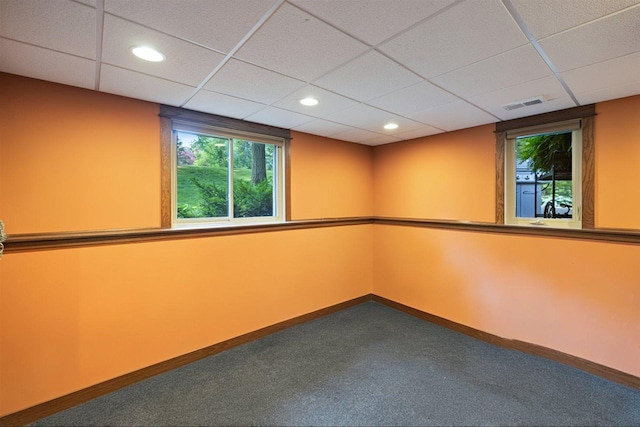 520 Wedgewood Ln N, Plymouth, MN 55441 - unfurnished room featuring carpet, recessed lighting, and a paneled ceiling