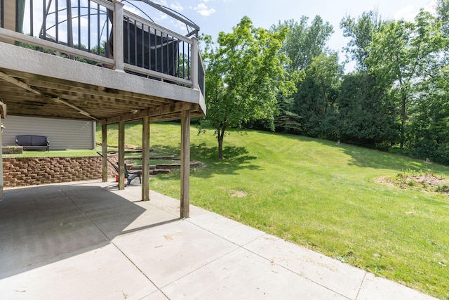 175 6th Ln NE, Oronoco, MN 55960 - view of grassy yard featuring a patio