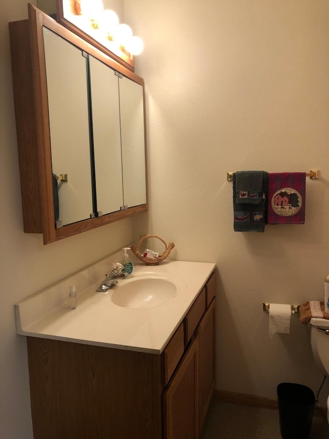 11160 Ottertail Point Dr NW, Cass Lake, MN 56633 - bathroom with vanity and toilet