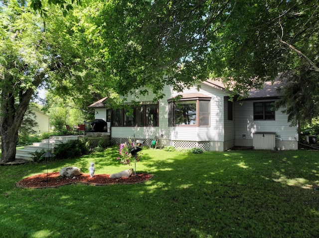 11160 Ottertail Point Dr NW, Cass Lake, MN 56633 - view of grassy yard