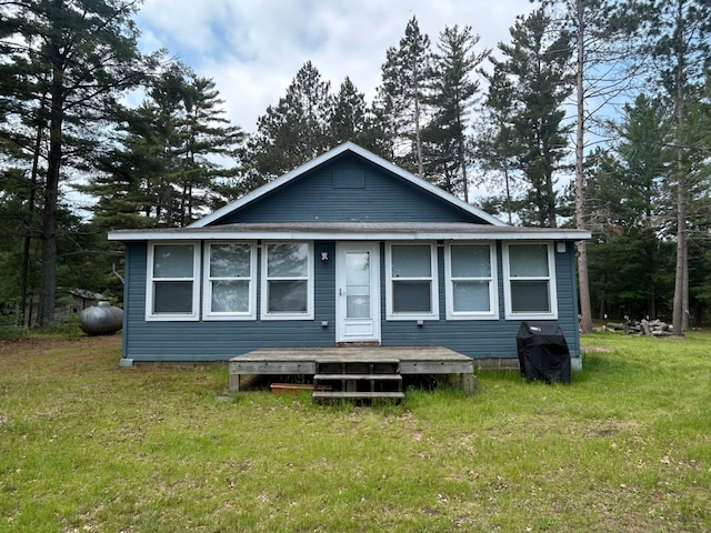 29184 Jana Rd, Scott Twp, WI 54830 - back of property featuring a yard