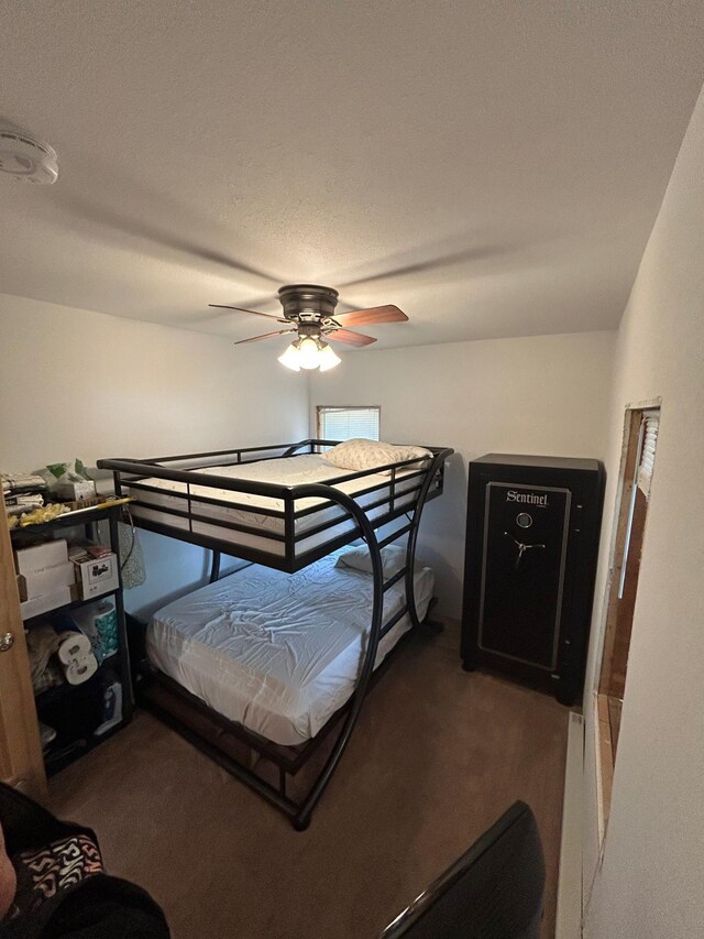 29184 Jana Rd, Scott Twp, WI 54830 - carpeted bedroom with ceiling fan