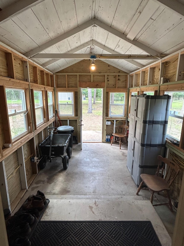 29184 Jana Rd, Scott Twp, WI 54830 - misc room featuring lofted ceiling