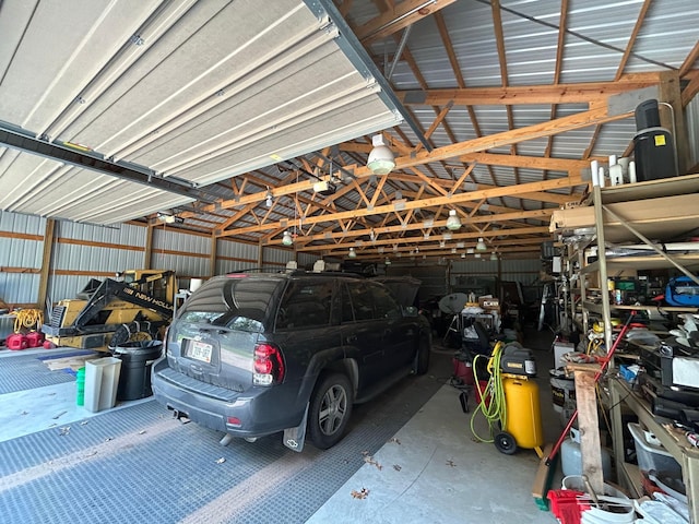 29184 Jana Rd, Scott Twp, WI 54830 - garage featuring metal wall
