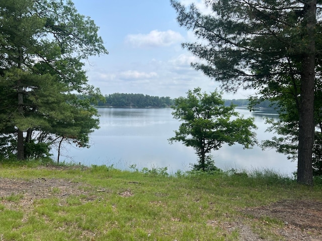 29184 Jana Rd, Scott Twp, WI 54830 - water view with a heavily wooded area