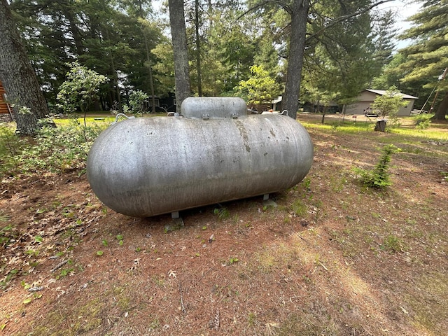 29184 Jana Rd, Scott Twp, WI 54830 - exterior view of heating fuel tank