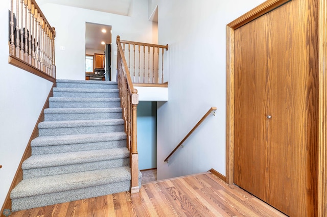 152 17th Ave W, West Fargo, ND 58078 - stairs with wood finished floors