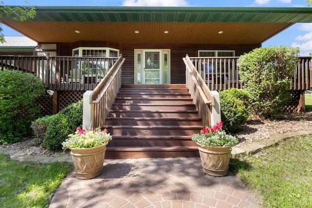3170 Stark Rd, Fish Lake Twp, MN 55032 - property entrance featuring covered porch