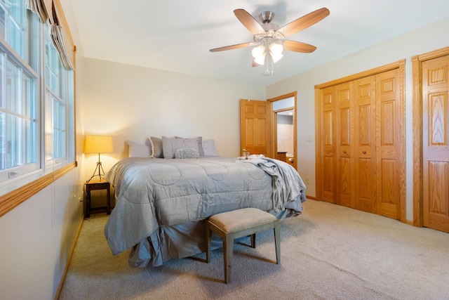 3170 Stark Rd, Fish Lake Twp, MN 55032 - bedroom featuring carpet, multiple windows, and a ceiling fan
