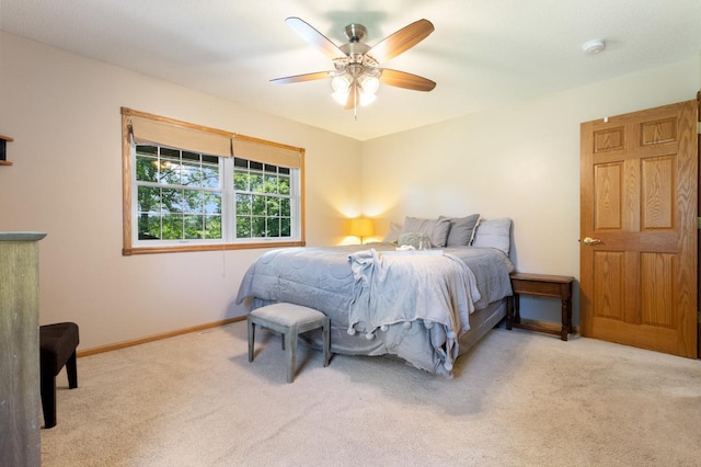 3170 Stark Rd, Fish Lake Twp, MN 55032 - bedroom with light colored carpet and ceiling fan