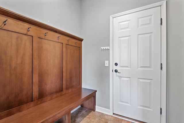 9871 7th St N, Lake Elmo, MN 55042 - mudroom featuring baseboards and light tile patterned floors