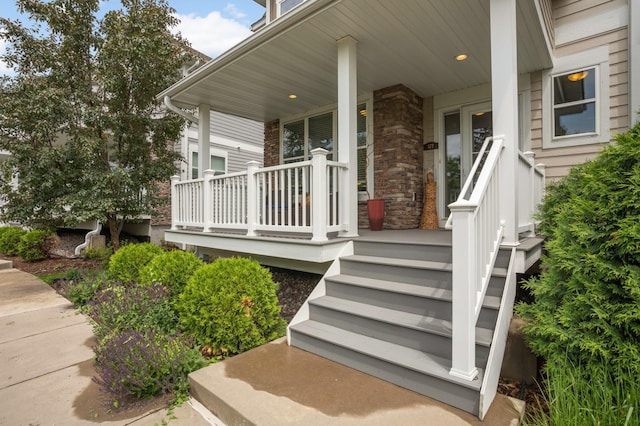 677 Sandstone Cir, Orono, MN 55356 - entrance to property with a porch