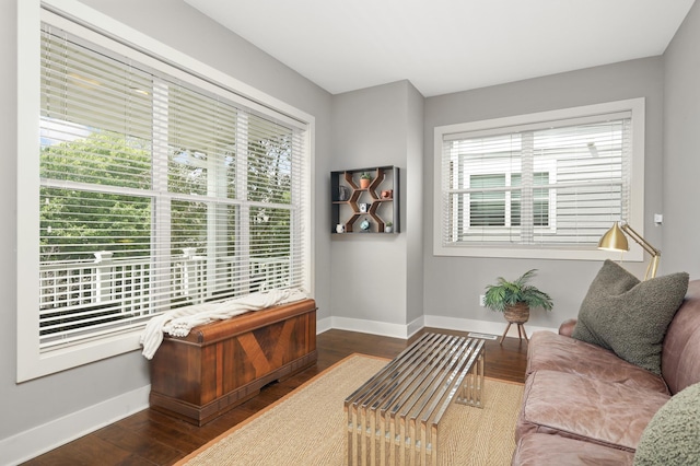 677 Sandstone Cir, Orono, MN 55356 - living area with healthy amount of natural light and wood finished floors