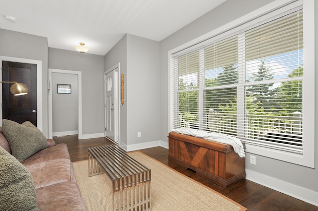 677 Sandstone Cir, Orono, MN 55356 - living area with wood finished floors and baseboards