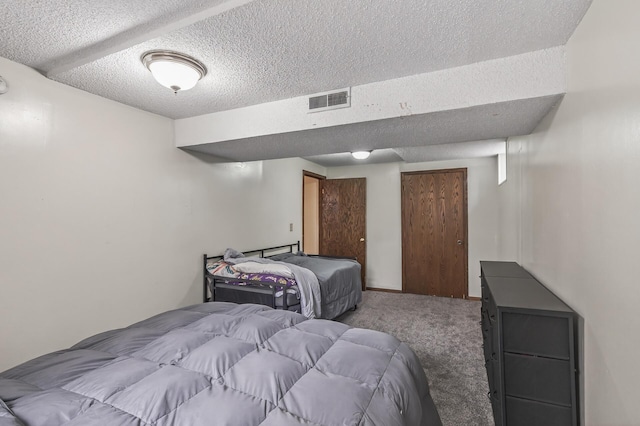 800-802 Parkview Ln, Champlin, MN 55316 - carpeted bedroom featuring a textured ceiling