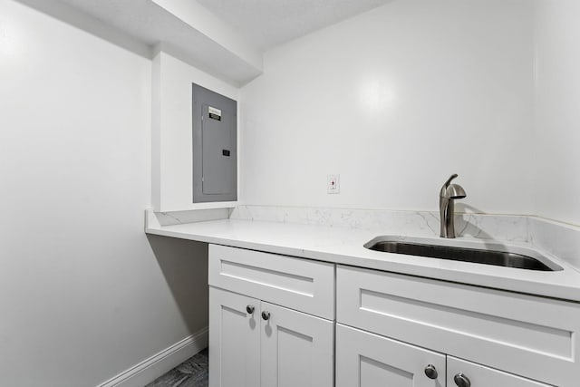 2638 Florida Ave S, Saint Louis Park, MN 55426 - bar area with electric panel and marble look tiles