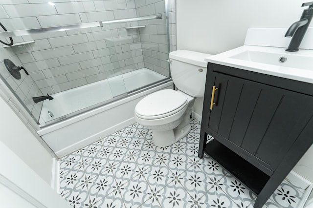1007 12th Ave NE, Rochester, MN 55906 - bathroom with vanity and shower / bath combination with glass door