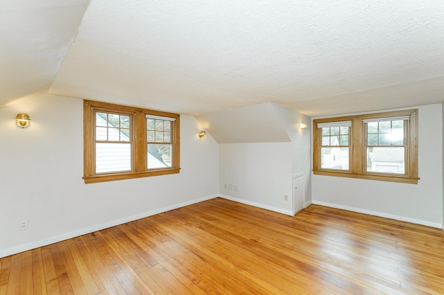 1007 12th Ave NE, Rochester, MN 55906 - bonus room featuring light wood-style floors, lofted ceiling, and a textured ceiling