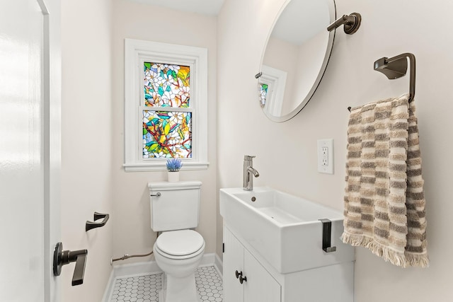 3615 33rd Ave S, Minneapolis, MN 55406 - half bath with vanity and tile patterned floors