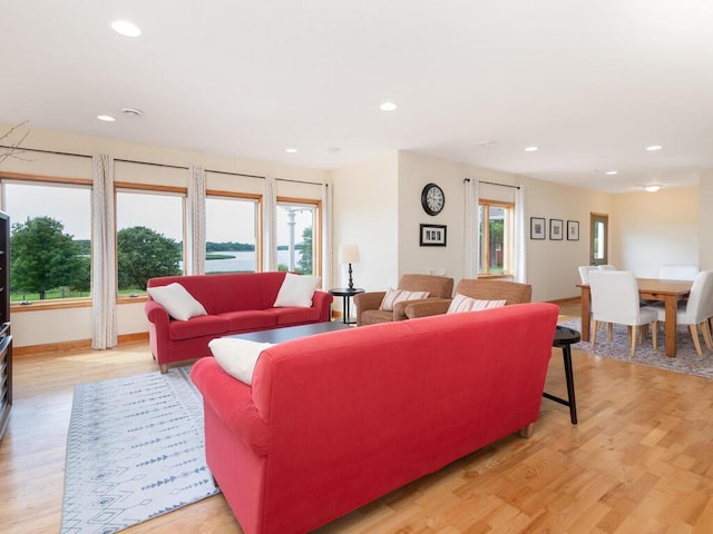 68749 195th St, Darwin, MN 55324 - living room with recessed lighting and light wood finished floors
