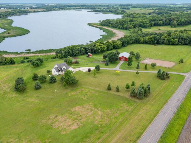 68749 195th St, Darwin, MN 55324 - aerial view of sparsely populated area with a large body of water