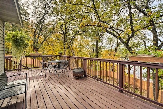 1952 75th Ave, Dresser, WI 54009 - deck featuring outdoor dining space