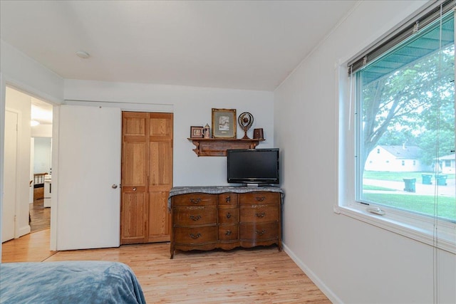 5220 Jersey Ave N, Crystal, MN 55428 - bedroom featuring light wood-style flooring and a closet