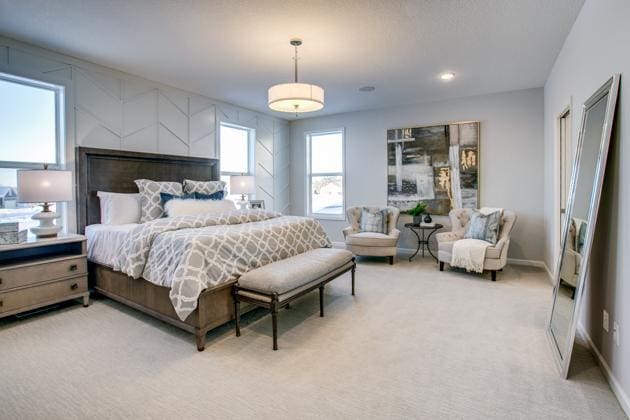 18210 102nd Pl N, Maple Grove, MN 55311 - bedroom featuring carpet flooring and baseboards