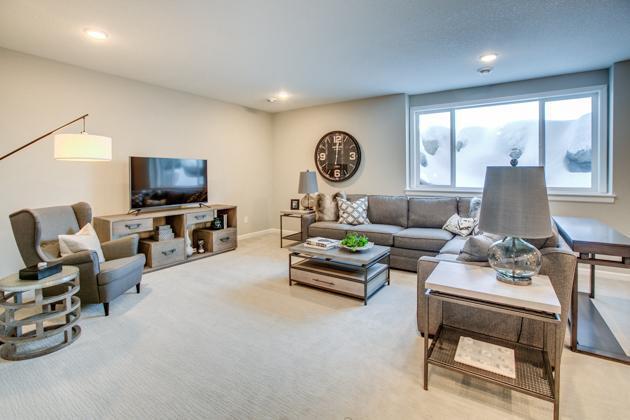 18210 102nd Pl N, Maple Grove, MN 55311 - carpeted living area with recessed lighting