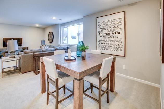 18210 102nd Pl N, Maple Grove, MN 55311 - dining room with light colored carpet and recessed lighting