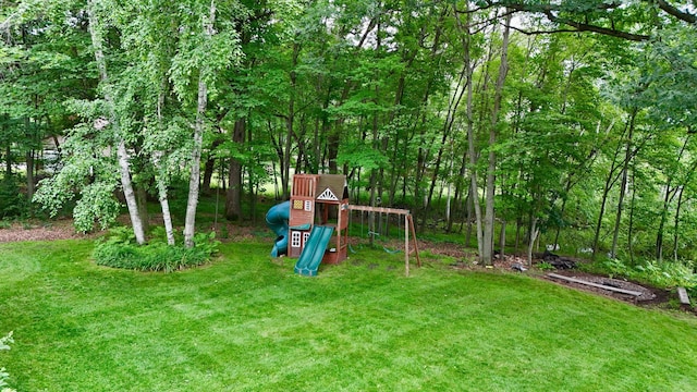 18224 Flanders St NE, East Bethel, MN 55092 - view of grassy yard with a playground