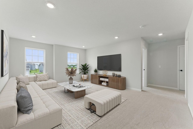 19391 Clearwater Loop, Farmington, MN 55024 - living area featuring recessed lighting and light carpet