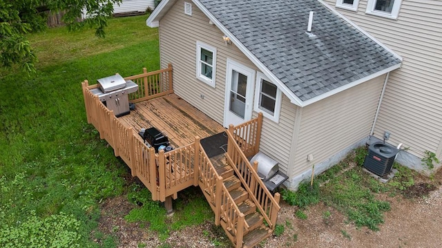 205 Main St, Marshall, MN 56258 - deck featuring area for grilling and a lawn