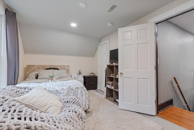 205 Main St, Marshall, MN 56258 - bedroom with vaulted ceiling and recessed lighting
