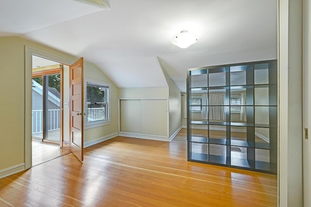 4623 Blaisdell Ave S, Minneapolis, MN 55419 - additional living space featuring lofted ceiling and hardwood / wood-style flooring