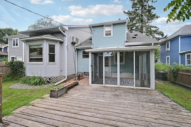 4623 Blaisdell Ave S, Minneapolis, MN 55419 - wooden terrace with a sunroom