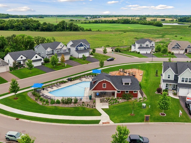 2348 Kester Ave NE, Saint Michael, MN 55376 - aerial view of residential area with a pool area