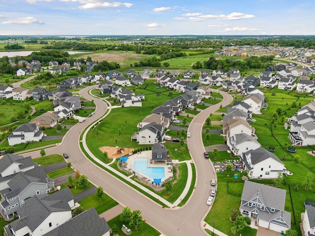 2348 Kester Ave NE, Saint Michael, MN 55376 - aerial perspective of suburban area with a pool